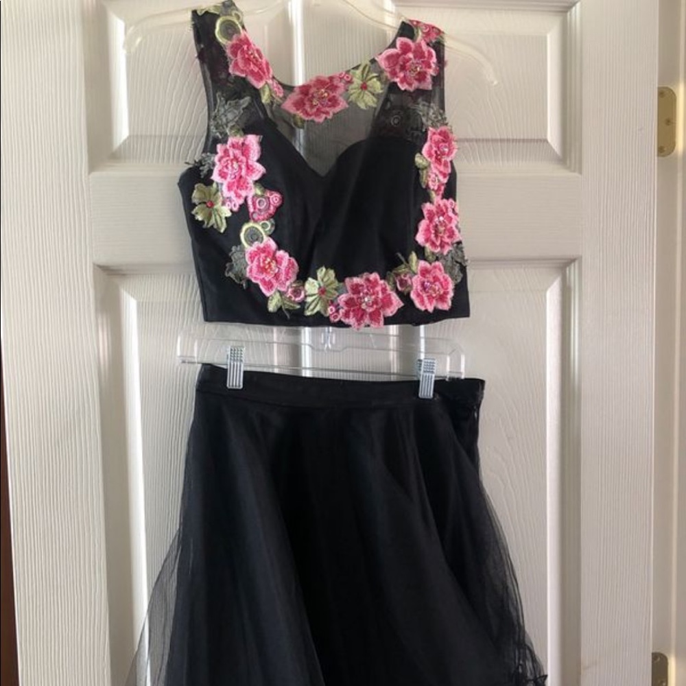 two piece homecoming dress